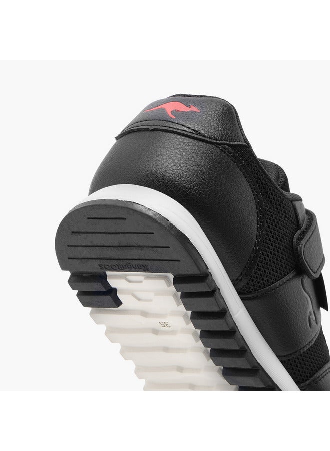 kangaROOS Boys' Logo Detail Sneakers with Hook and Loop Closure  - Image 5