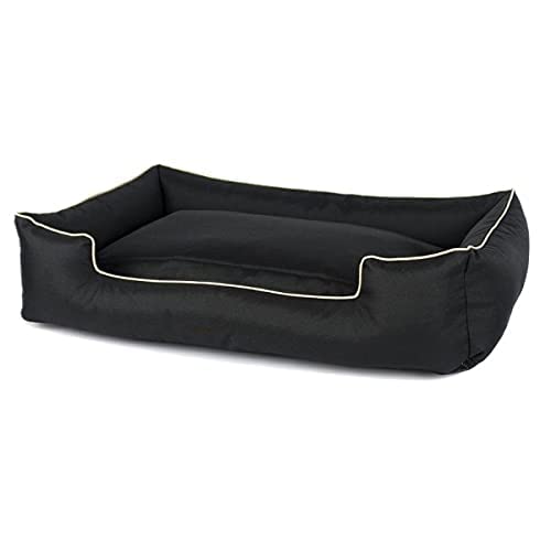 Gorgeous Square Shape Reversible Ultra Soft Ethnic Velvet Bed for Dog/Cat (Black,XL) - Image 2