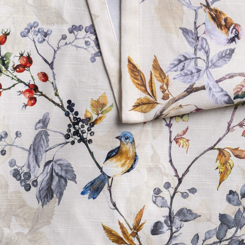 Maison d' Hermine Tablerunner 14.50""x72"" 100% Cotton Decorative Table Runners  Kitchen  Wedding  Restaurant & Camping  Equinoxe - Beige (Single Layer) - Thanksgiving/Christmas - Image 5