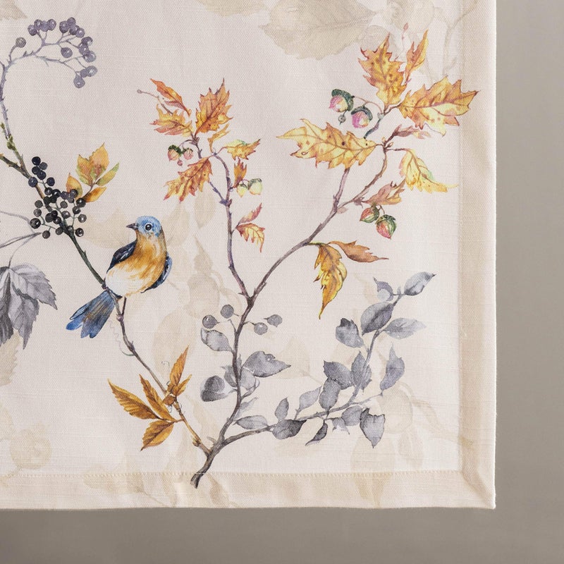 Maison d' Hermine Tablerunner 14.50""x72"" 100% Cotton Decorative Table Runners  Kitchen  Wedding  Restaurant & Camping  Equinoxe - Beige (Single Layer) - Thanksgiving/Christmas - Image 3