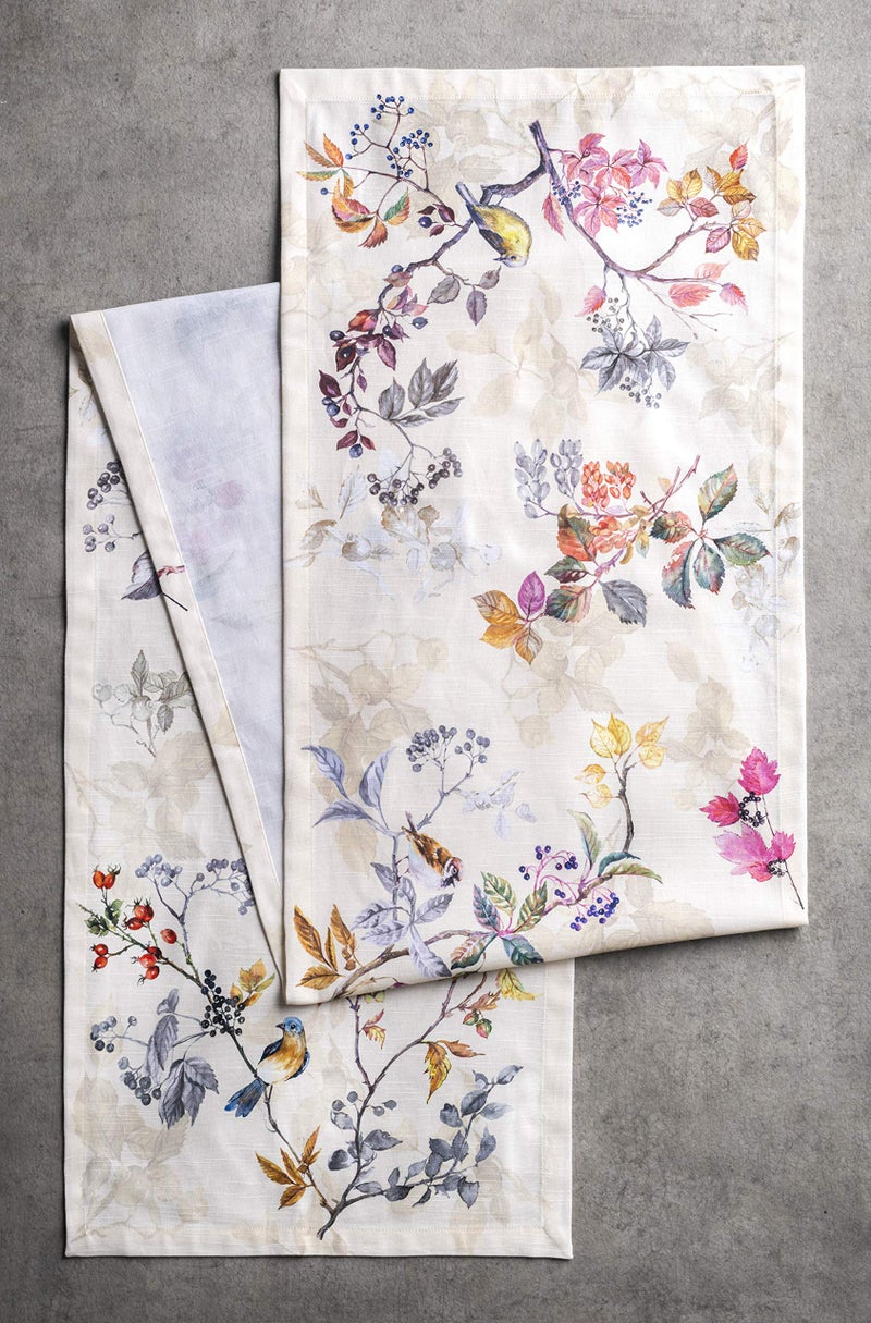 Maison d' Hermine Tablerunner 14.50""x72"" 100% Cotton Decorative Table Runners  Kitchen  Wedding  Restaurant & Camping  Equinoxe - Beige (Single Layer) - Thanksgiving/Christmas - Image 4