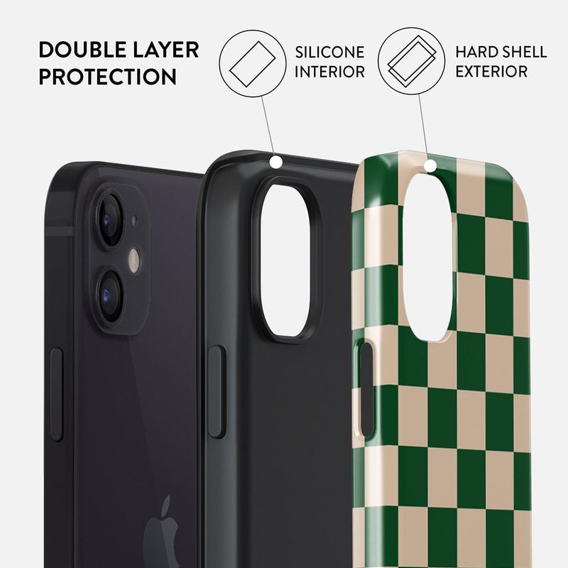 بورجا غطاء هاتف لـ iPhone 12 - نمط جذاب وعصري مع حماية صلبة - يناسب هاتف iPhone 12 للرجال والنساء - Image 1