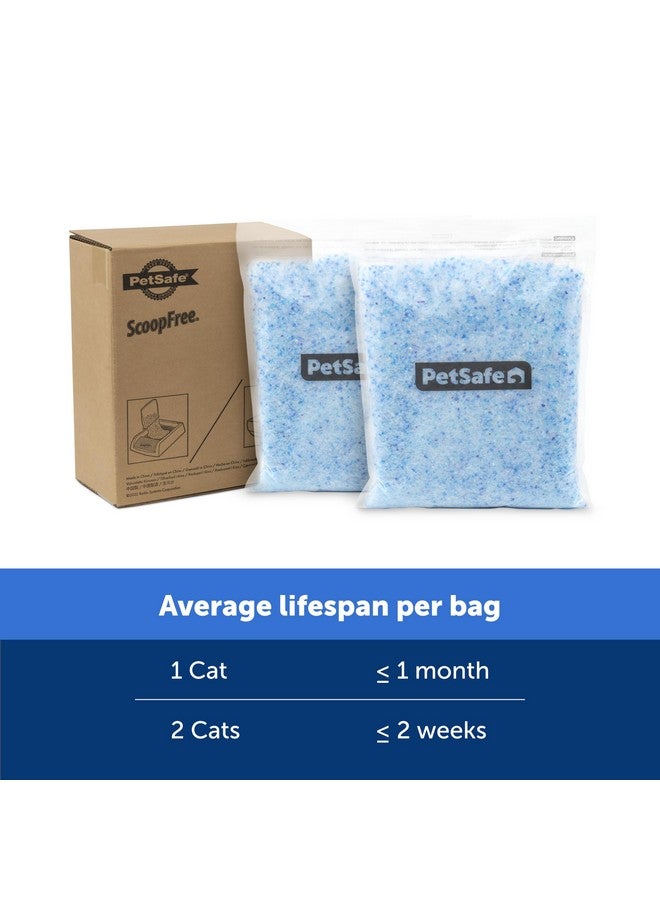 PetSafe Scoopfree Premium Crystal Cat Litter  Outperforms Clay Litter  Less Tracking, Dust For A Fresh Home  NonClumping  Two 4.3 Lb Bags Of Litter (8.6 Lb Total)  Original Blue - Image 5