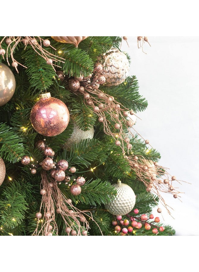 KI Store KI Store Pink Christmas Picks & Sprays Glittered Set of 20 for Tree Decoration, Bouquet, Topper, Wreath, Garland, Floral Arrangement  - Image 5
