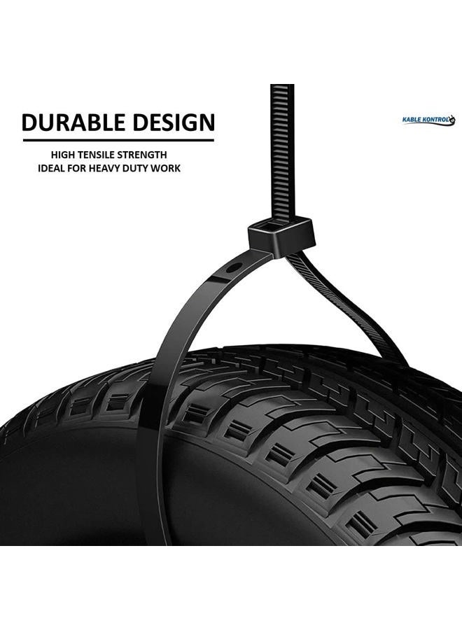 KABLE KONTROL Heavy Duty UV Black Ties, 250Lbs Test (100, 19"Long) - Image 4