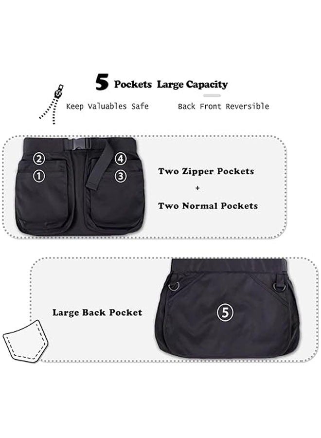 عام حقيبة حدائق مع حزام، مئزر خلفي، حقيبة أدوات، حاملة أدوات، حقيبة عمل، جيب متعدد الاستخدامات، حقيبة خصر للعمل في الحديقة - Image 2