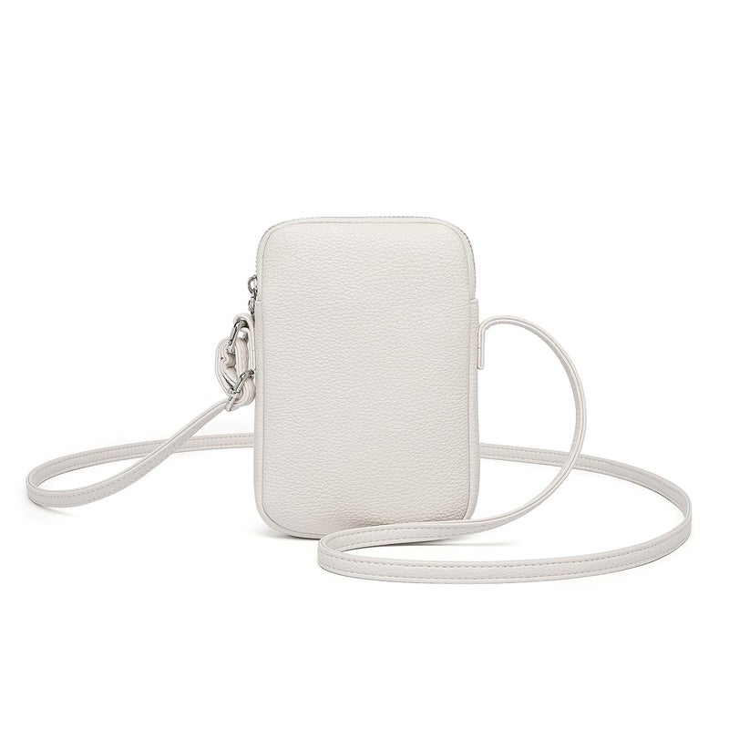 YONBEN PU leather Small Crossbody Purse Zipper Cell Phone Bag Mini Shoulder Purse Wallet Smart Phone (French Oak/Pu) - Image 1