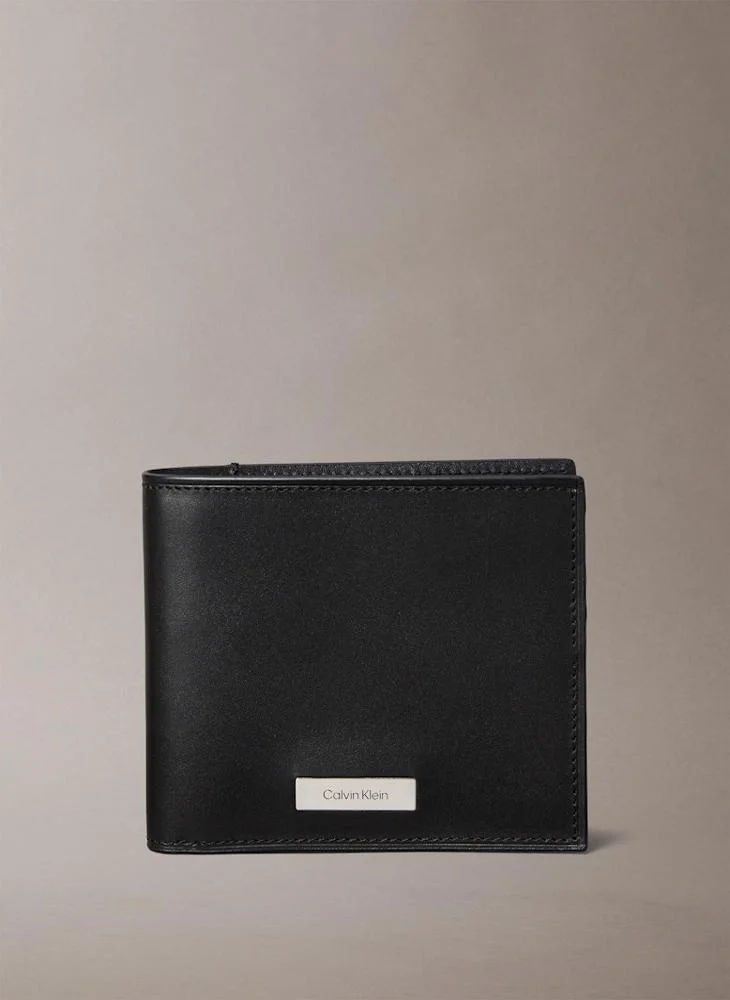 CALVIN KLEIN PLAQUE Bifold wallet