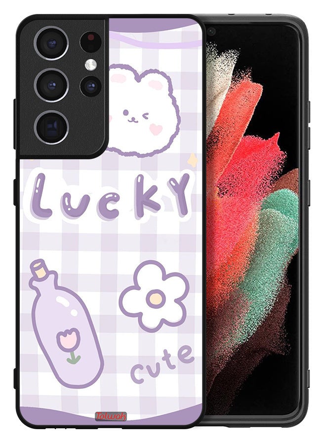 Tolwak Samsung Galaxy S21 Ultra 5G Protective Case Cover Lucky Cute - Image 2