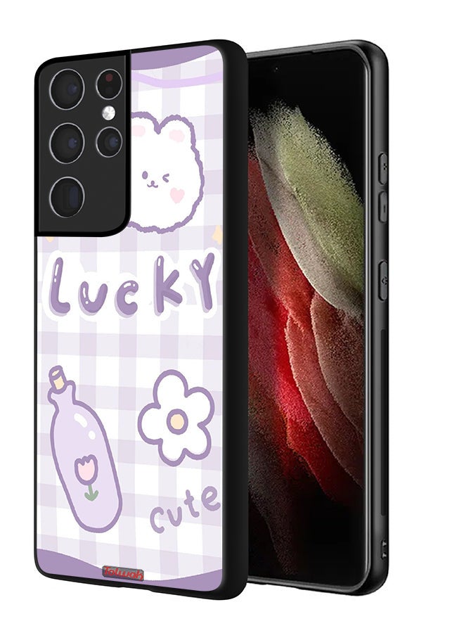 Tolwak Samsung Galaxy S21 Ultra 5G Protective Case Cover Lucky Cute - Image 1