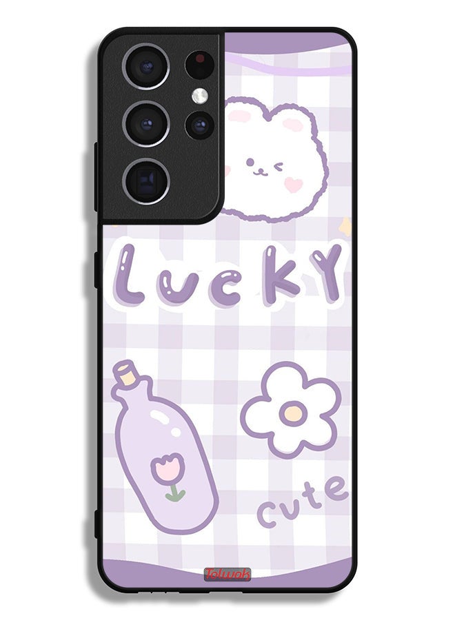 Tolwak Samsung Galaxy S21 Ultra 5G Protective Case Cover Lucky Cute - Image 3