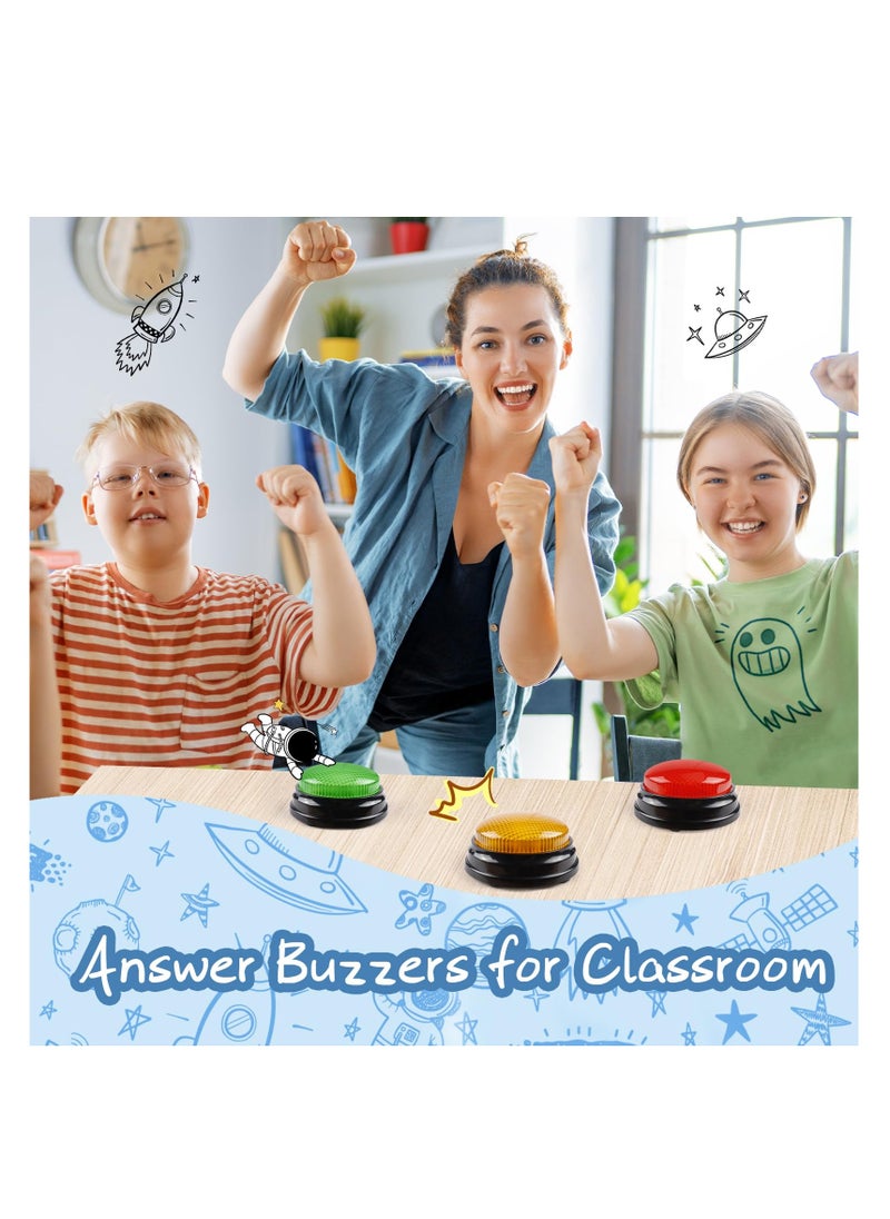 SYOSI - 4 Pack Game Show Buzzers, Answer Buzzers for Classroom, Nteractive Game Buzzer, Great for Trivia Games and Family Game for Kids Ages 4-10 - Image 1