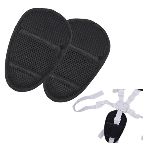 Anglepingping 2 Pack Car Seat Crotch Cushion Universal Cushion Crotch PadsStroller Crotch Pads for Car Seat Pushchair for Comfort Cushion Car Seats CoversBlack - Image 1