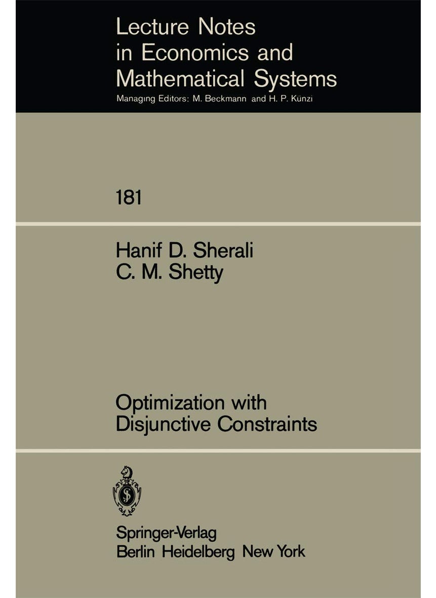 Optimization with Disjunctive Constraints 
