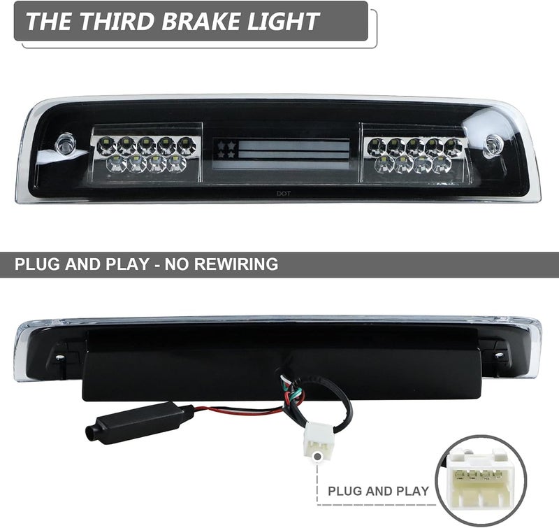 Bomusou Sanzitop LED 3rd Third Brake Light for Dodge Ram 1500/2500/3500 (2009-2017) - Image 4