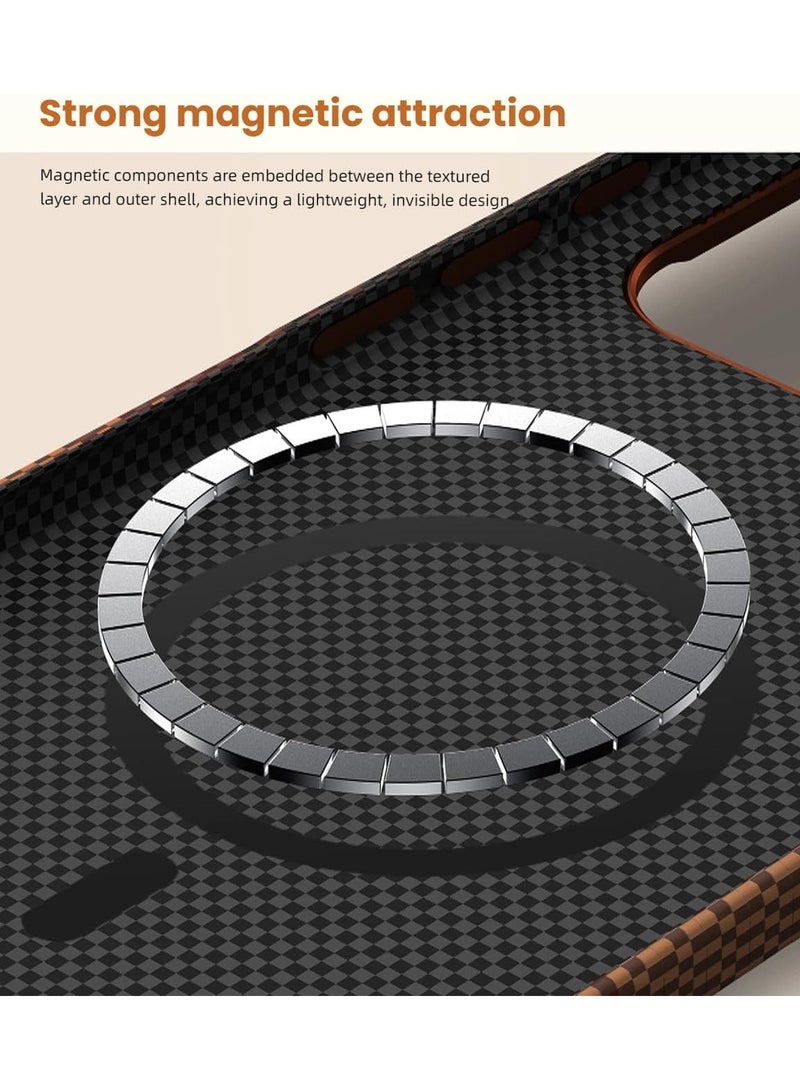 general Magnetic Protective Case Compatible with Xiaomi 17 Pro Max 2025 【Supports Wireless Charging】Lightweight PC Drop Protection Case Carbon Fiber Texture - Image 5