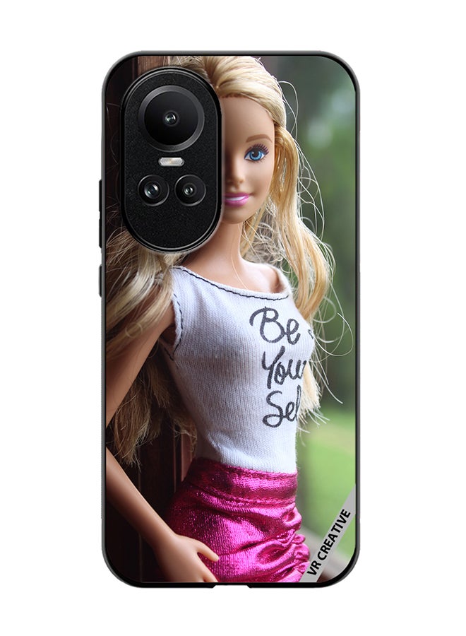VR CREATIVE Protective Case Cover For Oppo Reno 10 Barbie Doll Design Multicolour - Image 1