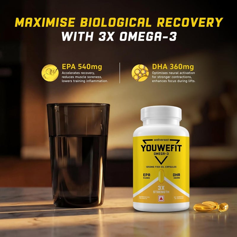 Wellversed YouWeFit Omega Triple Strength (30 caps) - Image 2