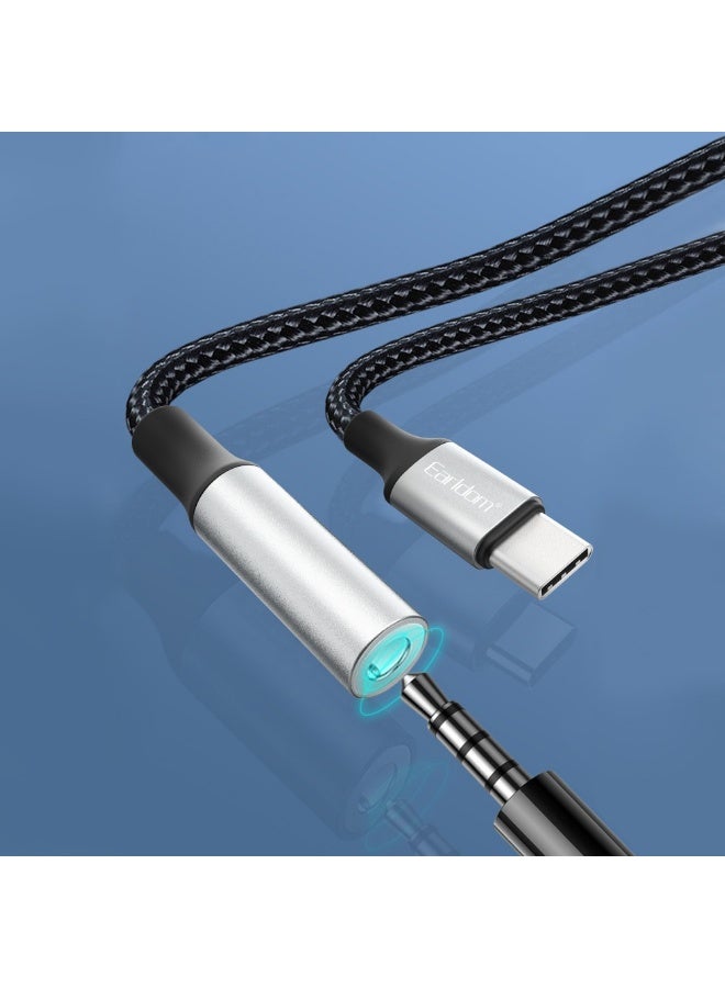 Earldom ET-OT77 Type-C to 3.5mm Adapter  Black - Image 2