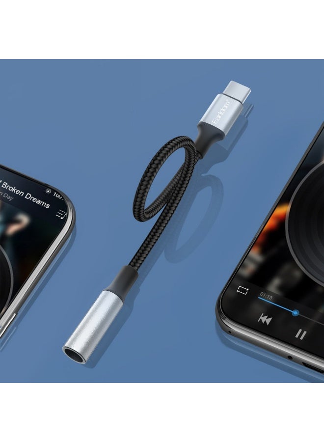 Earldom ET-OT77 Type-C to 3.5mm Adapter  Black - Image 3