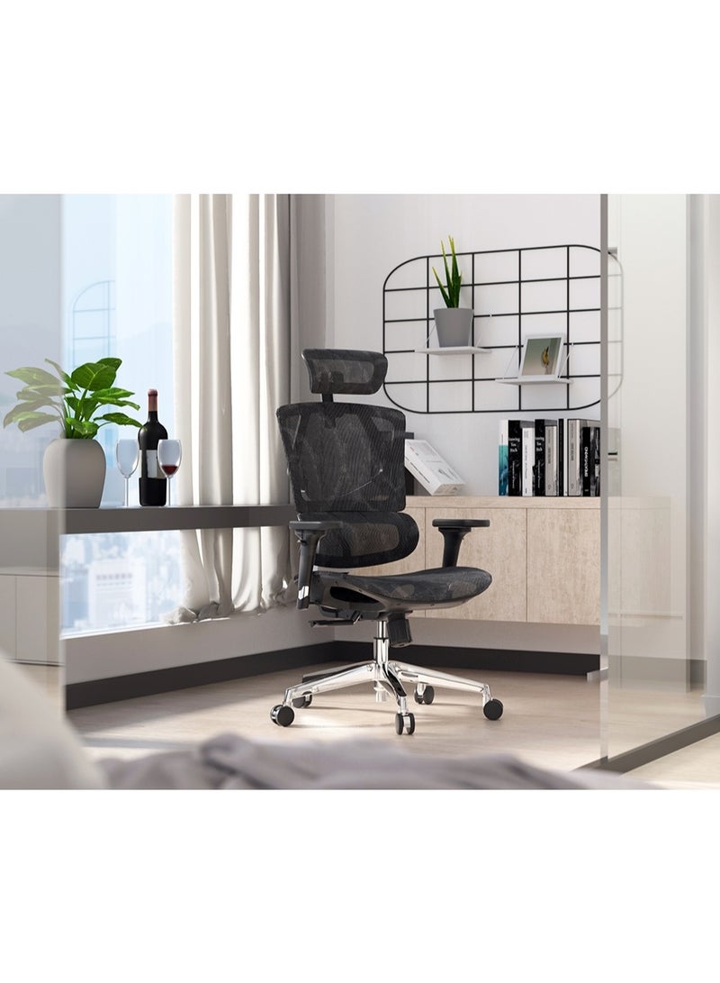 التيس كرسي مكتب شبكي ارجونوميك عالي الظهر بدعم قطني متكيف | Office Chair M90C - Image 5