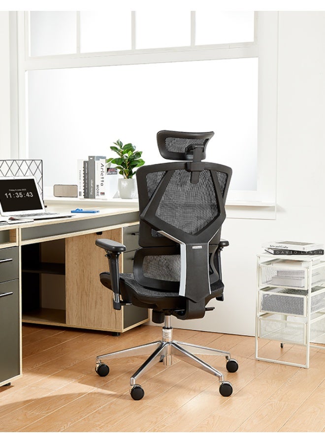 التيس كرسي مكتب شبكي ارجونوميك عالي الظهر بدعم قطني متكيف | Office Chair M90C - Image 3