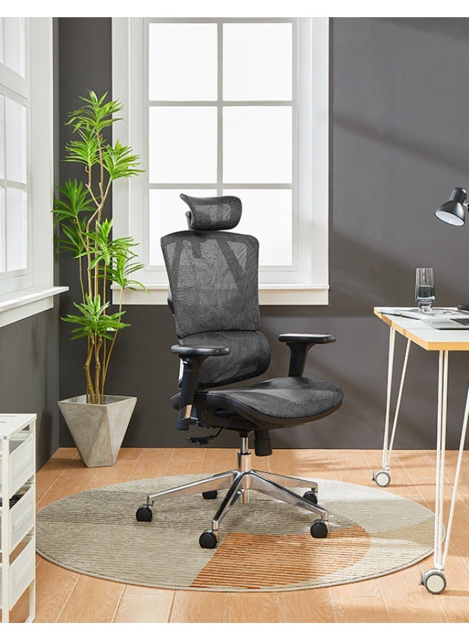 التيس كرسي مكتب شبكي ارجونوميك عالي الظهر بدعم قطني متكيف | Office Chair M90C - Image 1