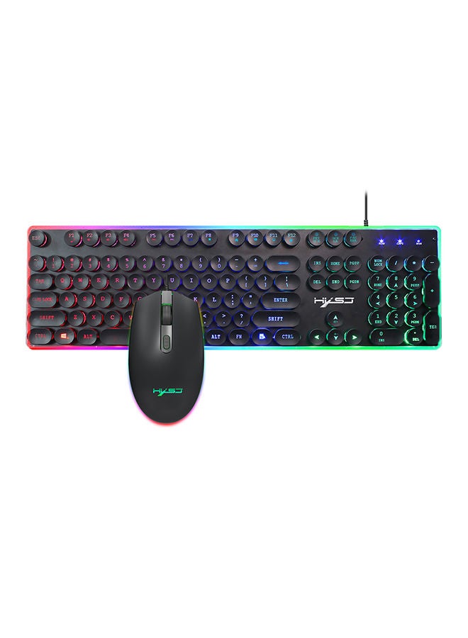 NIBEMINENT V300Y Replacement Wired Backlit Gaming Keyboard With Mouse - Image 1