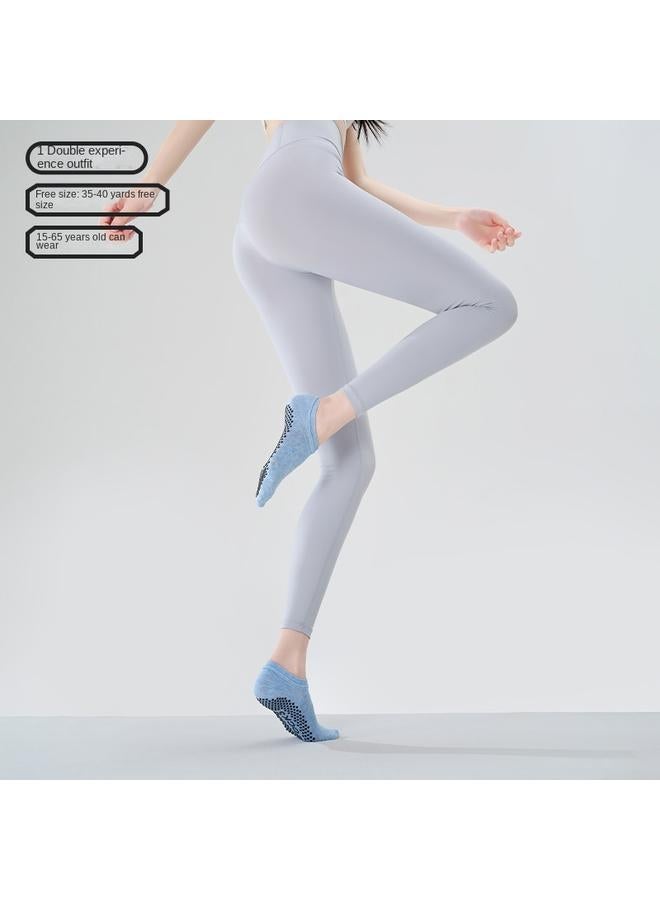 Bluejw Indoor Yoga Socks Non-slip Professional Women's 2024 New Pressure Sports Boat Socks Autumn And Winter Fitness Pilates Socks - Image 1