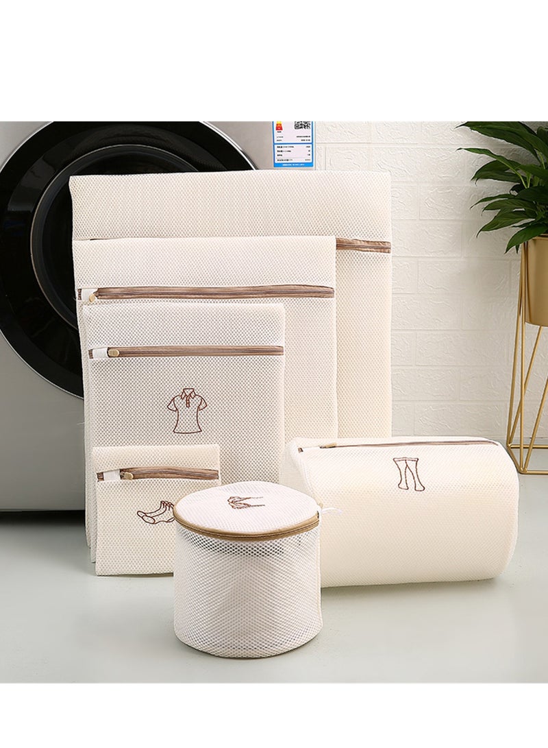 6pcs embroidered wash bag mesh bag thickened double layer bra underwear machine washable clothes laundry bag - Image 3