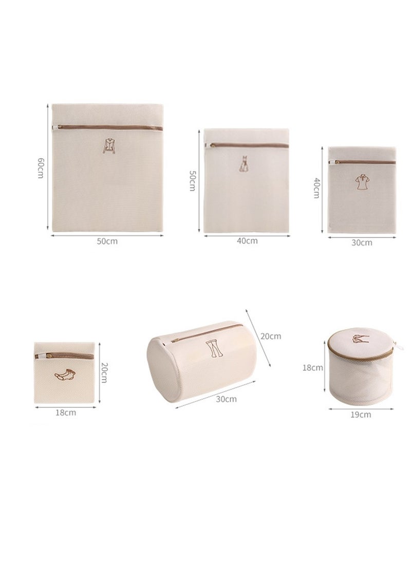 6pcs embroidered wash bag mesh bag thickened double layer bra underwear machine washable clothes laundry bag - Image 2