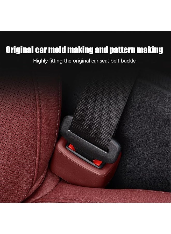 2PCS Car Seat Belt Buckle Holder,  Vehicle Seatbelt Buckle Booster for Easy Access, Seatbelt Buckling Cover to Make Receptacle Stand Upright for Kids, Universal Automotive Accessories (Red) - Image 3