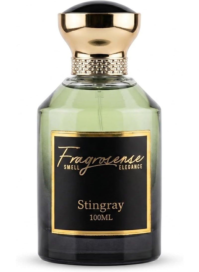 Stingray Eau de Parfum for Unisex 100ml, Long Lasting French Luxury Perfume, Musky Leather Woody Warm Spicy Honey Aromatic Fragrance, Bold Signature Scent, Premium Daily Wear Cologne