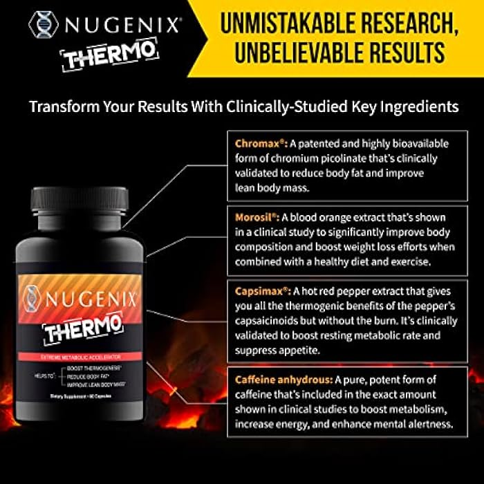 Nugenix Thermo - Thermogenic Fat Burner Supplement Pills for Men, Extreme Metabolic Accelerator, 60 Count - Image 2