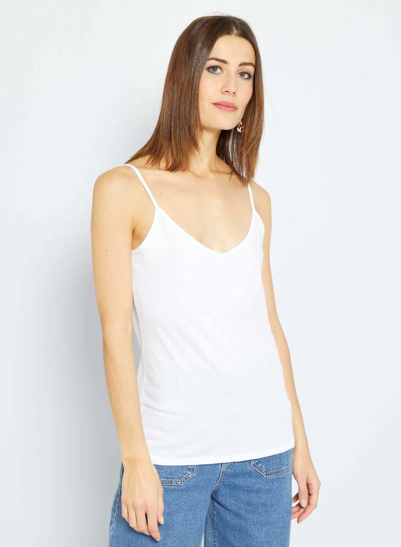 Kiabi spaghetti-strap-top-white - Image 5