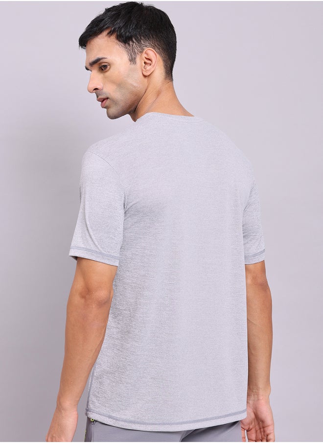 Technosport Melange Short Sleeve Slim Fit T-Shirt  - Image 1