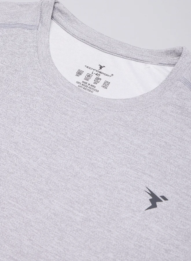 Technosport Melange Short Sleeve Slim Fit T-Shirt