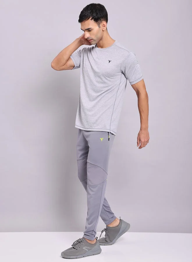 Technosport  Melange Short Sleeve Slim Fit T-Shirt for Men | Best Price UAE