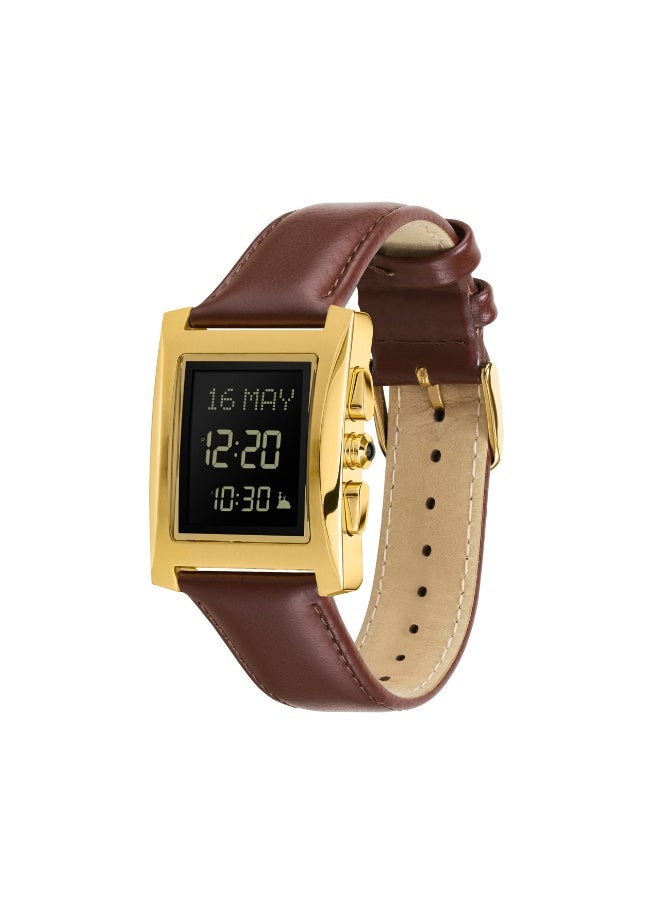 الفجر الساعة الكلاسيكية WL-08L ذهبي/بني - Image 2