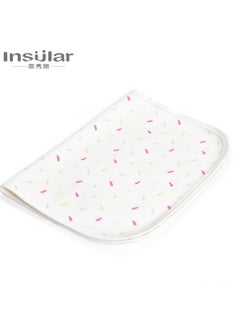 زد 3-Size Baby Waterproof Bed Pad with 100% Cotton Surface for Kids, Toddlers, Adults, Reusable and Washable Incontinence Underpads Mat for Pack n Play and Crib, Colored Dot  - Image 1