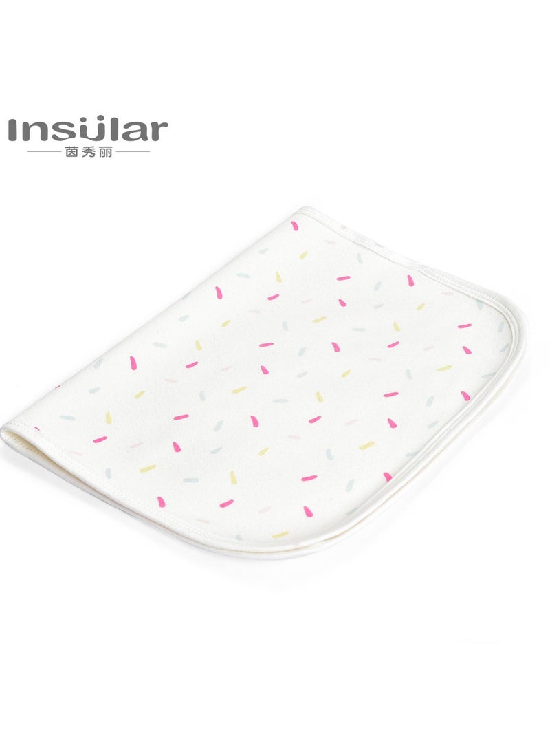 xozgdovg 3-Size Baby Waterproof Bed Pad with 100% Cotton Surface for Kids, Toddlers, Adults, Reusable and Washable Incontinence Underpads Mat for Pack n Play and Crib, Colored Dot  - Image 1