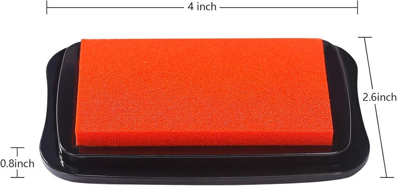 Fstaor Large Orange Ink Pad for Rubber Stamps, Non-Toxic Washable Safe Stamp Pads for Kids, Ink Pads Permanent for Paper Wood Fabric (Orange) - Image 2