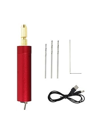 Generic Resin and Craft Mini Electric Drill Engraver Tool for Metal Jewelry Tools Small Electric Rotary Grinder DIY Tools Wood Drilling Machine Portable Electric Drills DIY Puncher Steel  - Image 1