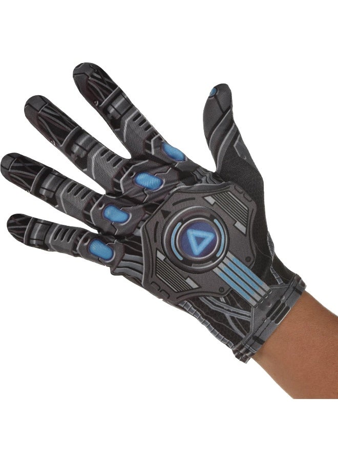 Amscan Blue and Black Cyberpunk Cybernetic Glove - 1 Count - Futuristic Design, Breathable Material - Perfect for Gamers & Sci-Fi Enthusiasts  - Image 1