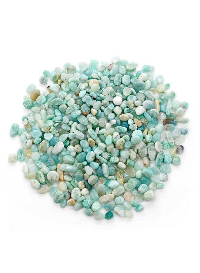 Cherry Tree Collection 1/2 Pound Polished Tumbled Gemstone Chips, Pebbles, Crystal Chips Bulk for Jewelry Making, Healing, Plants, Succulents, Aquariums, Decoration, Chakra (Amazonite-L) - Image 4