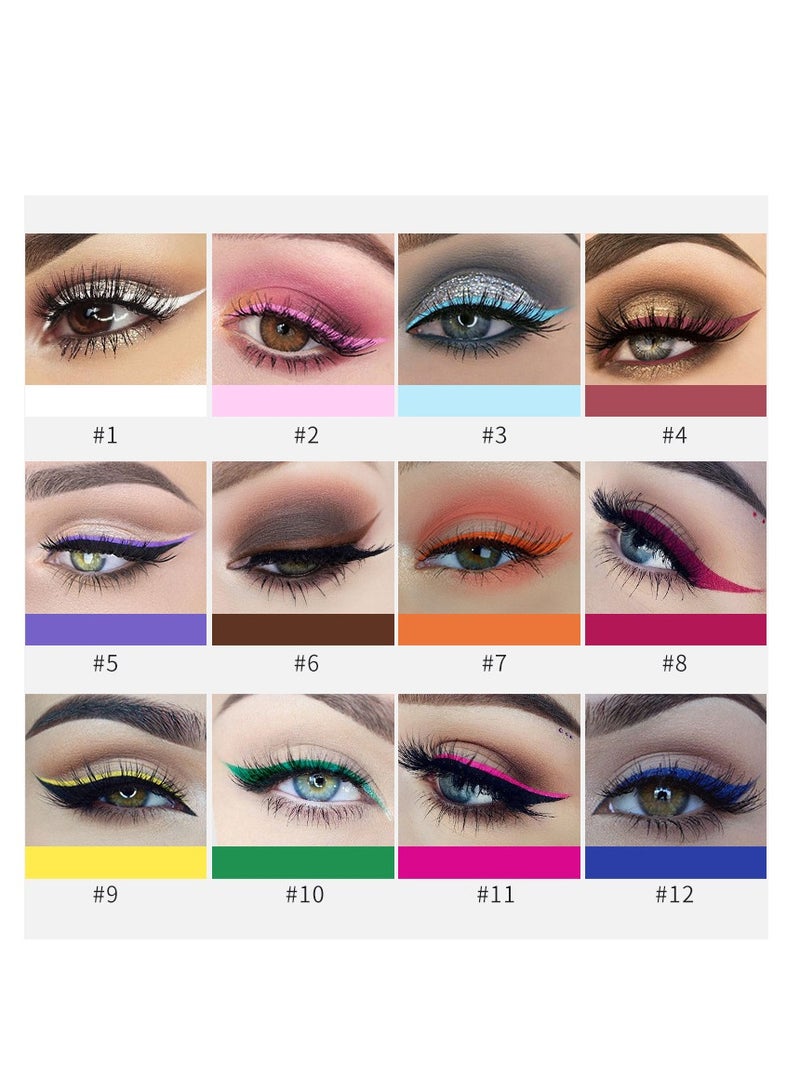 هاندايان محدد عيون مقاوم للماء، محدد عيون سائل، لمسة نهائية غير لامعة، مكياج احترافي، يدوم طويلاً، سريع التلطخ، مقاوم للجفاف الشديد، يبقى طوال اليوم، خط مائي مجنح، نتيجة فورية - Image 5