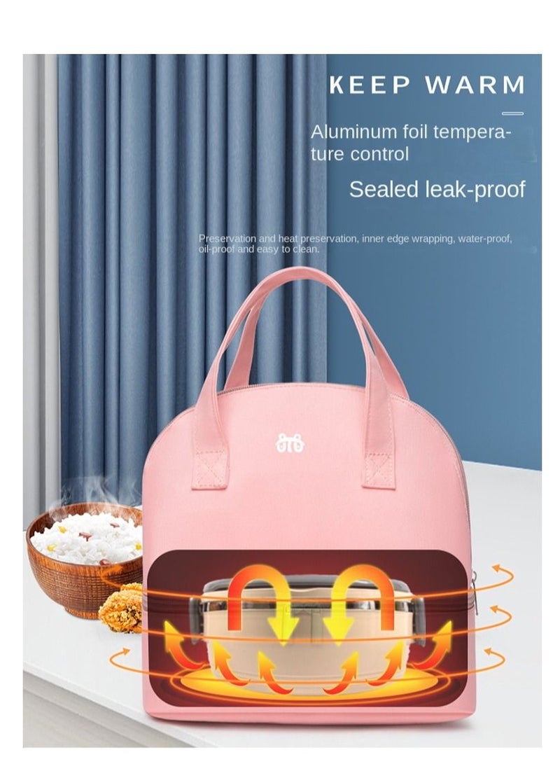 XiuWoo Lunch Bag Bento Bag, Thickened Thermal Insulation Refrigerated Tote Box Carrying for Students Ladies Men Picnic Work Outdoor - Image 5