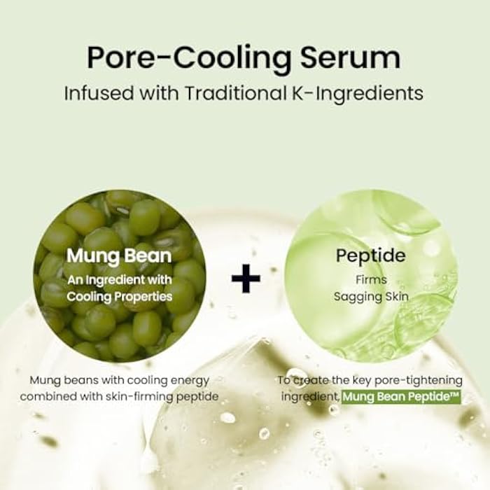 beplain Mung Bean Peptide Soothing Serum (1.69 fl.oz/50ml) | Niacinamide serum | Redness Relief | Hydration | Korean Skincare, For All Skin Types - Image 3