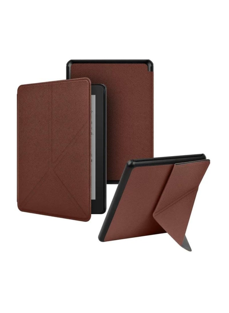 Kindle Paperwhite 11th Generation Case, 6.8-inch Flip Cover with Auto Wake/Sleep, Multi-Viewing Angles Stand, Compatible with Signature Edition (Brown) - Image 1