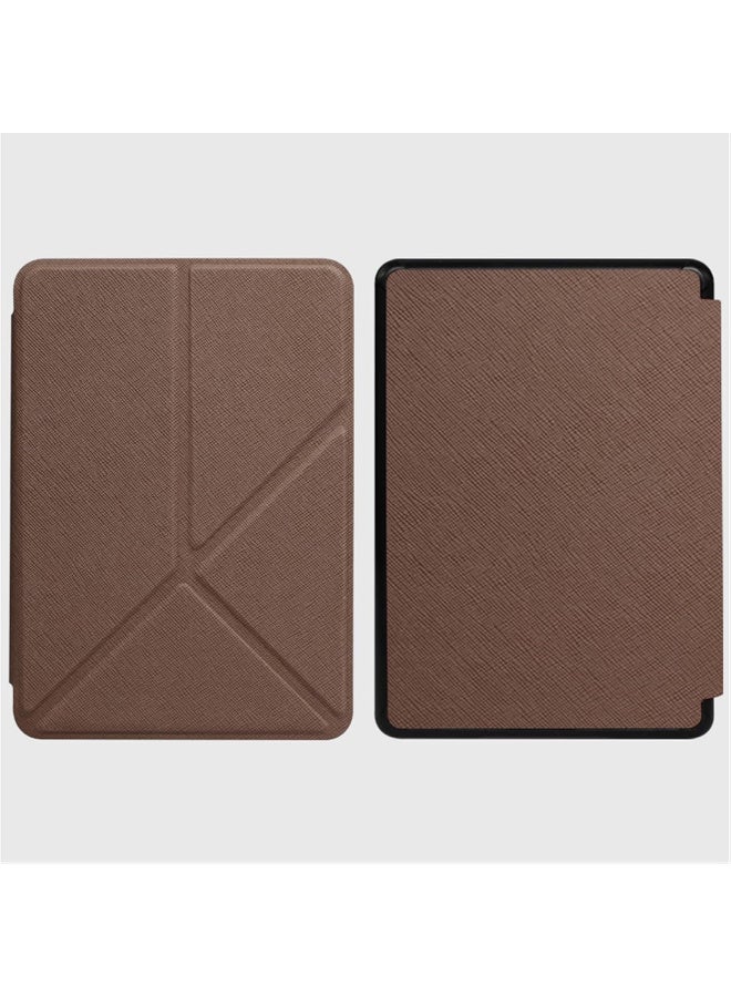 Kindle Paperwhite 11th Generation Case, 6.8-inch Flip Cover with Auto Wake/Sleep, Multi-Viewing Angles Stand, Compatible with Signature Edition (Brown) - Image 2